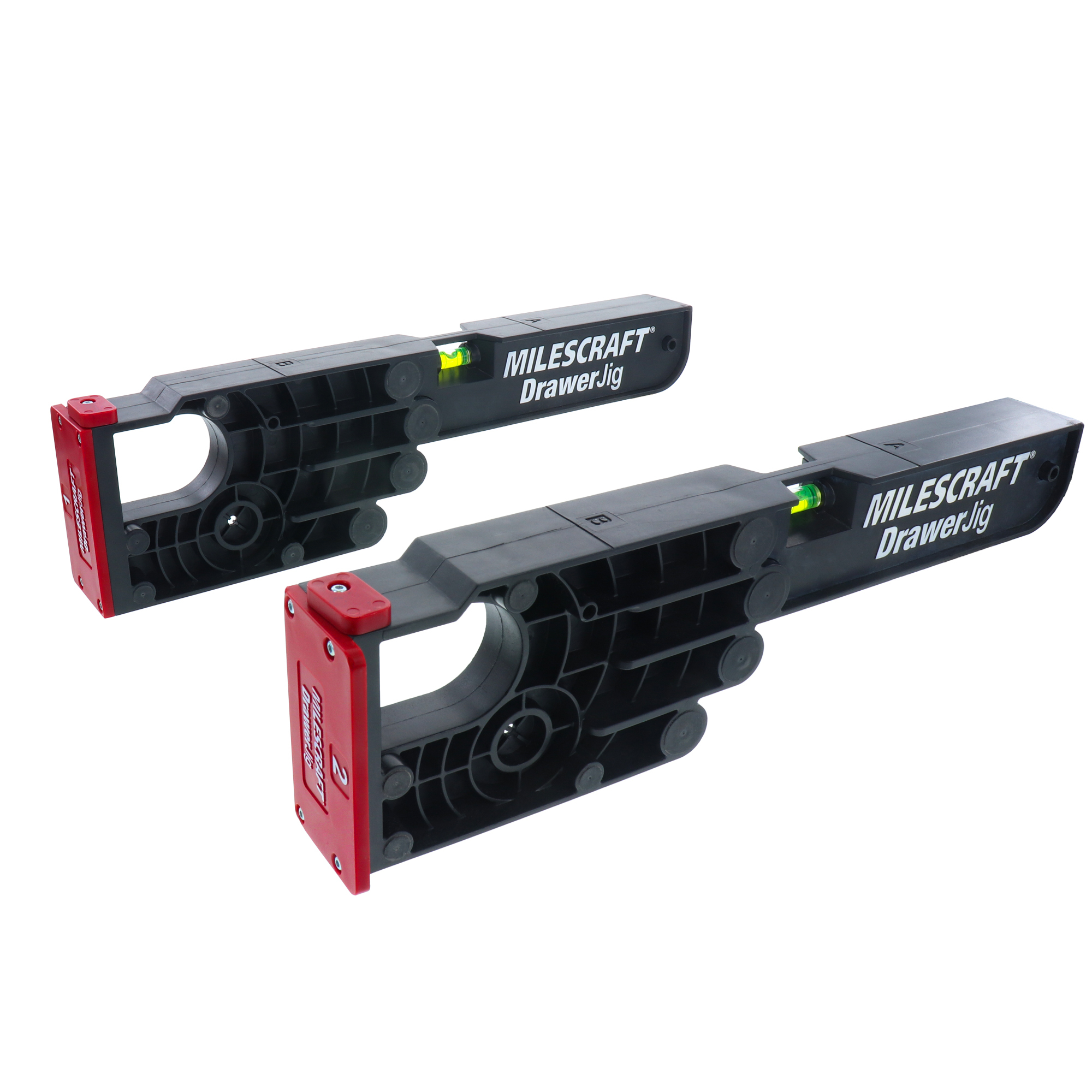 Milescraft Reversible Drawer Slide Jig — Easy Align Tabs, Non-Marring Rubber, Model# 13410003